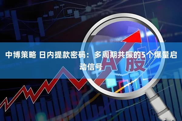 中博策略 日内提款密码：多周期共振的5个爆量启动信号